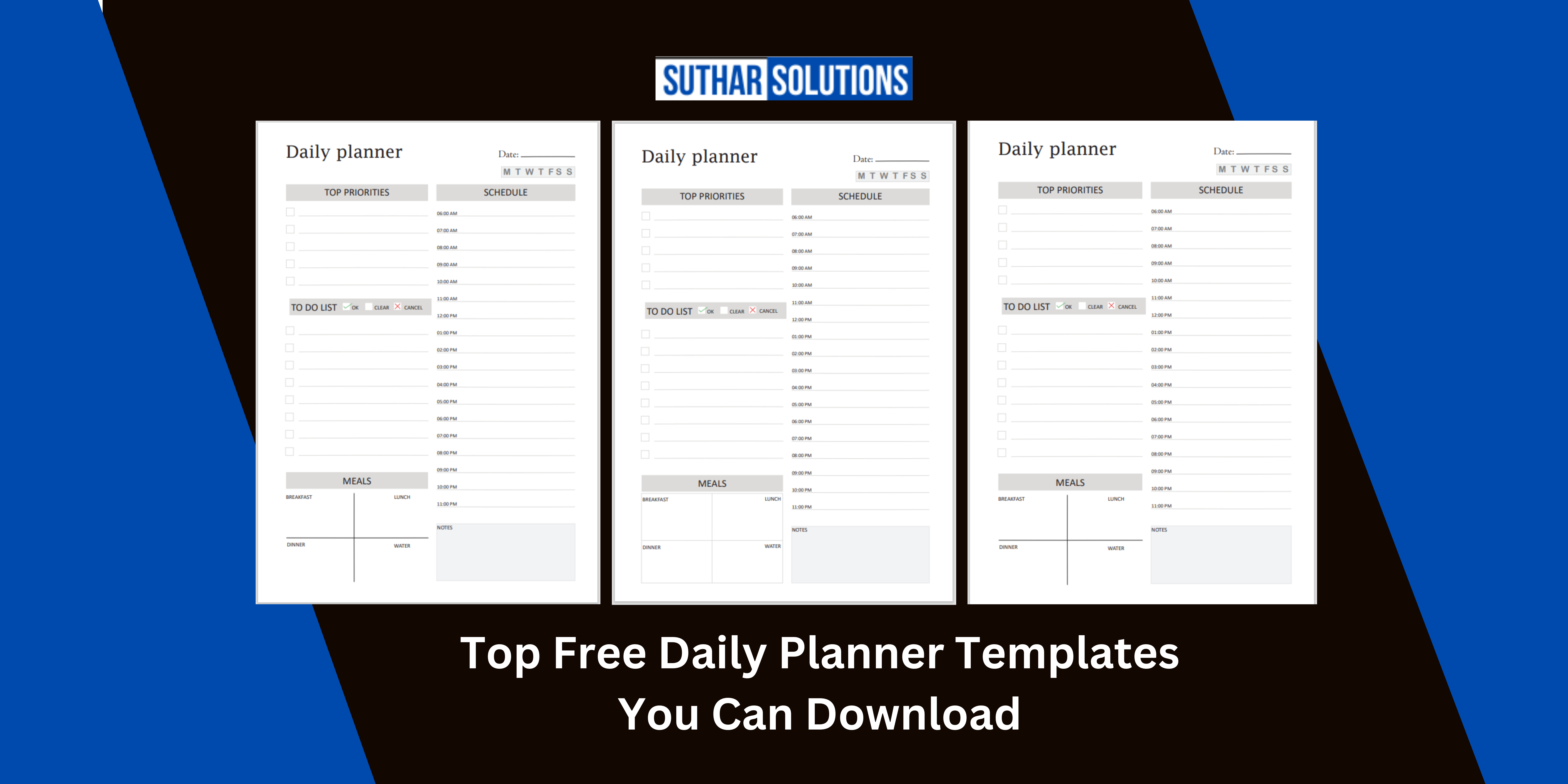 Daily Planner Templates You Can Download