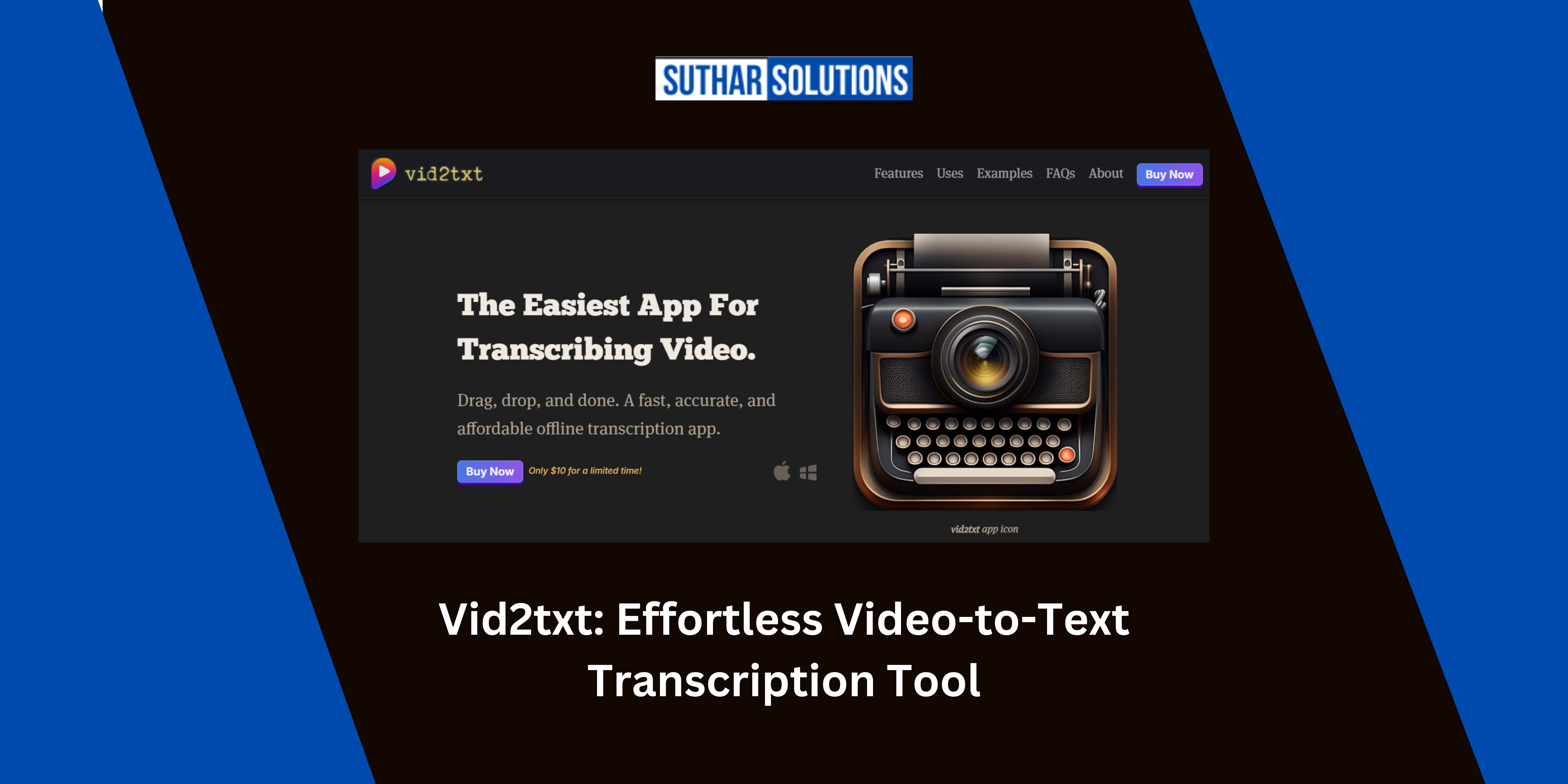 Vid2txt AI tool