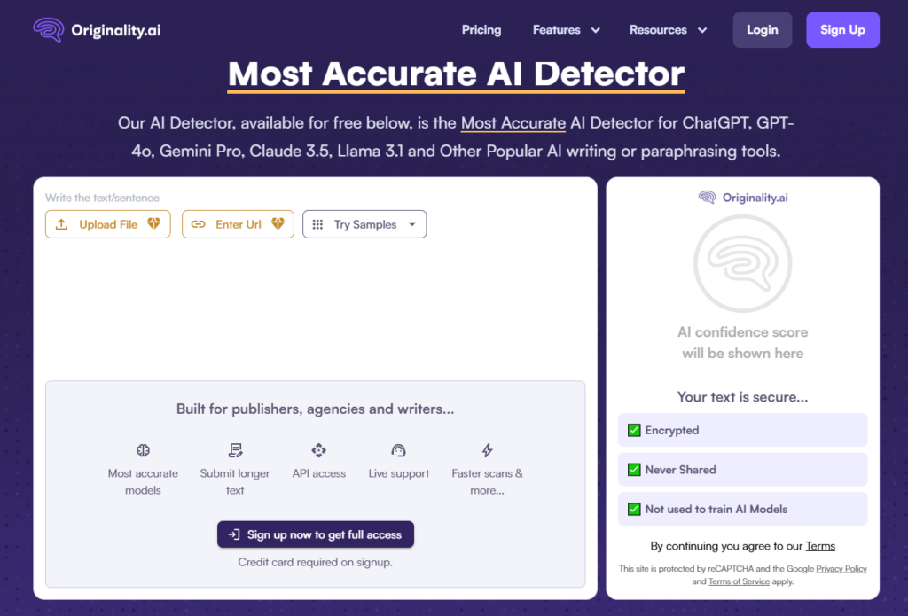 Originality AI Content Detector